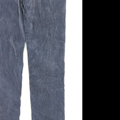 Made In Itlay Womens Blue Striped  Tapered Jeans Size 26 in L26 in