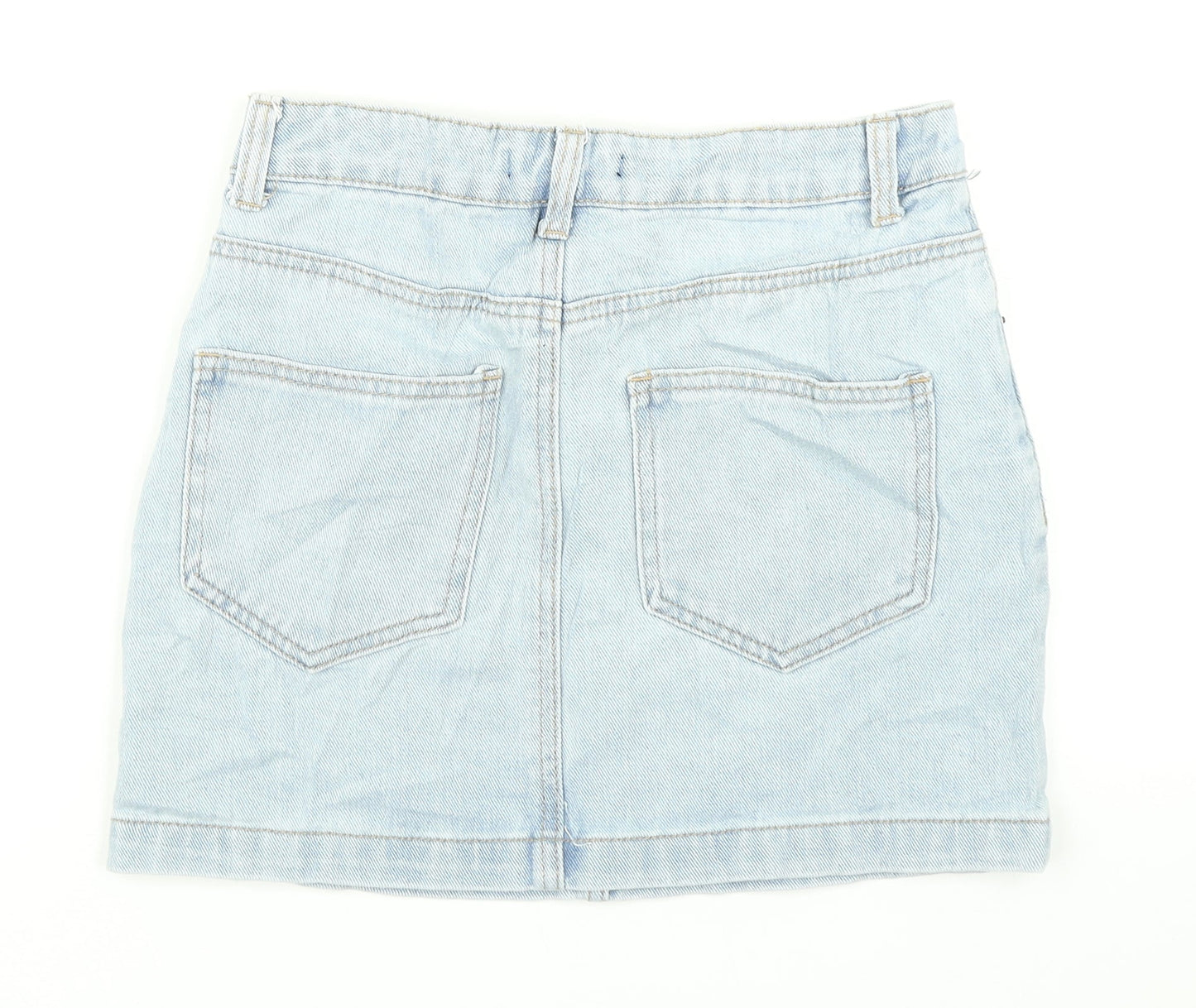 FOREVER 21 Womens Blue  Denim A-Line Skirt Size S