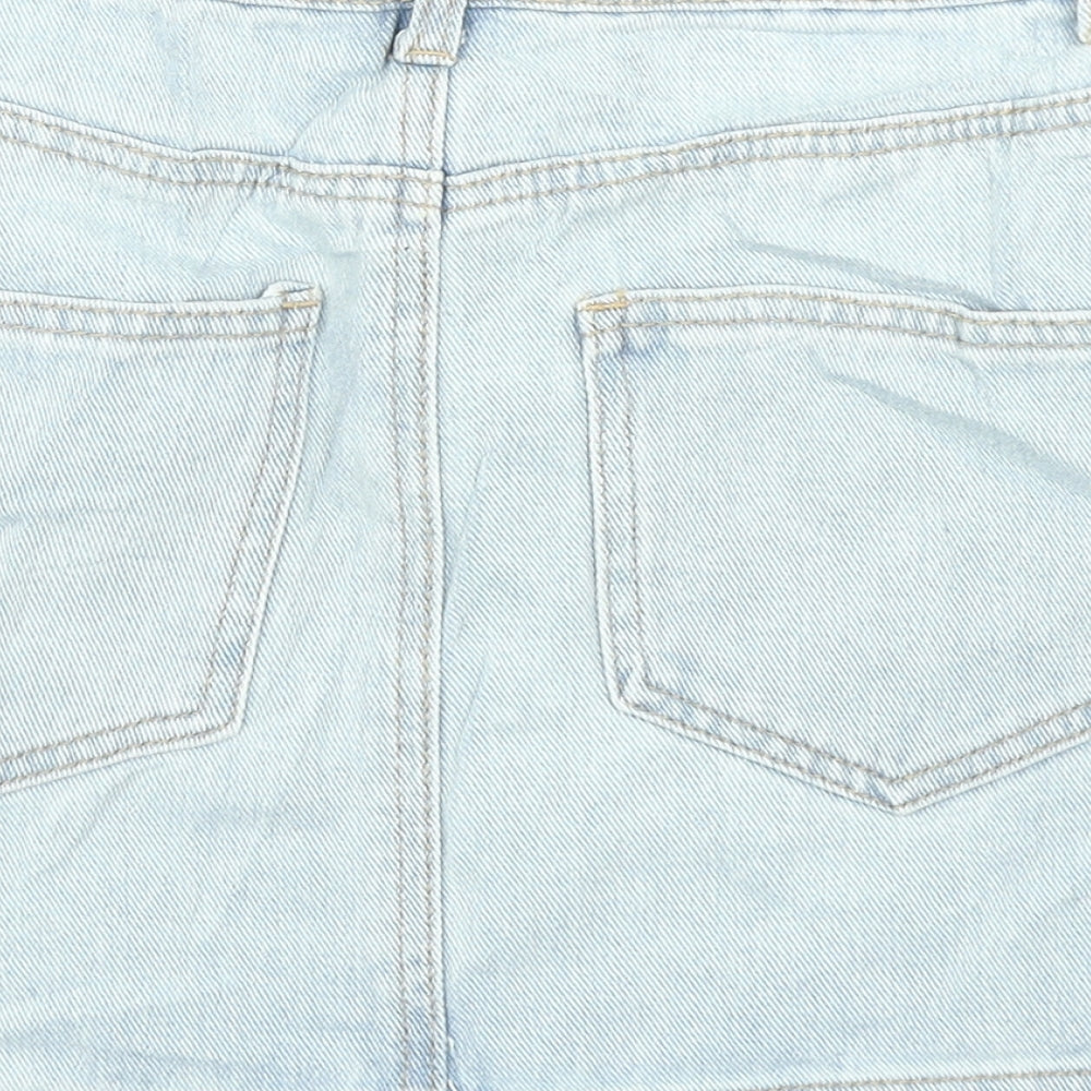 FOREVER 21 Womens Blue  Denim A-Line Skirt Size S