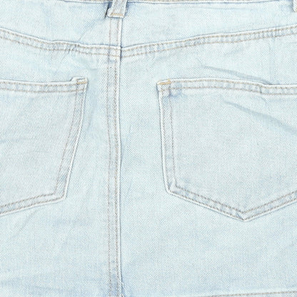 FOREVER 21 Womens Blue  Denim A-Line Skirt Size S