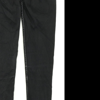 &Denim Womens Black  Denim Skinny Jeans Size 28 in L27 in