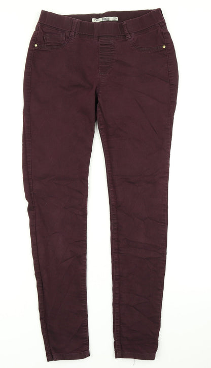 Dorothy Perkins Womens Purple  Denim Jegging Jeans Size 10 L27 in