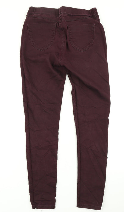 Dorothy Perkins Womens Purple  Denim Jegging Jeans Size 10 L27 in