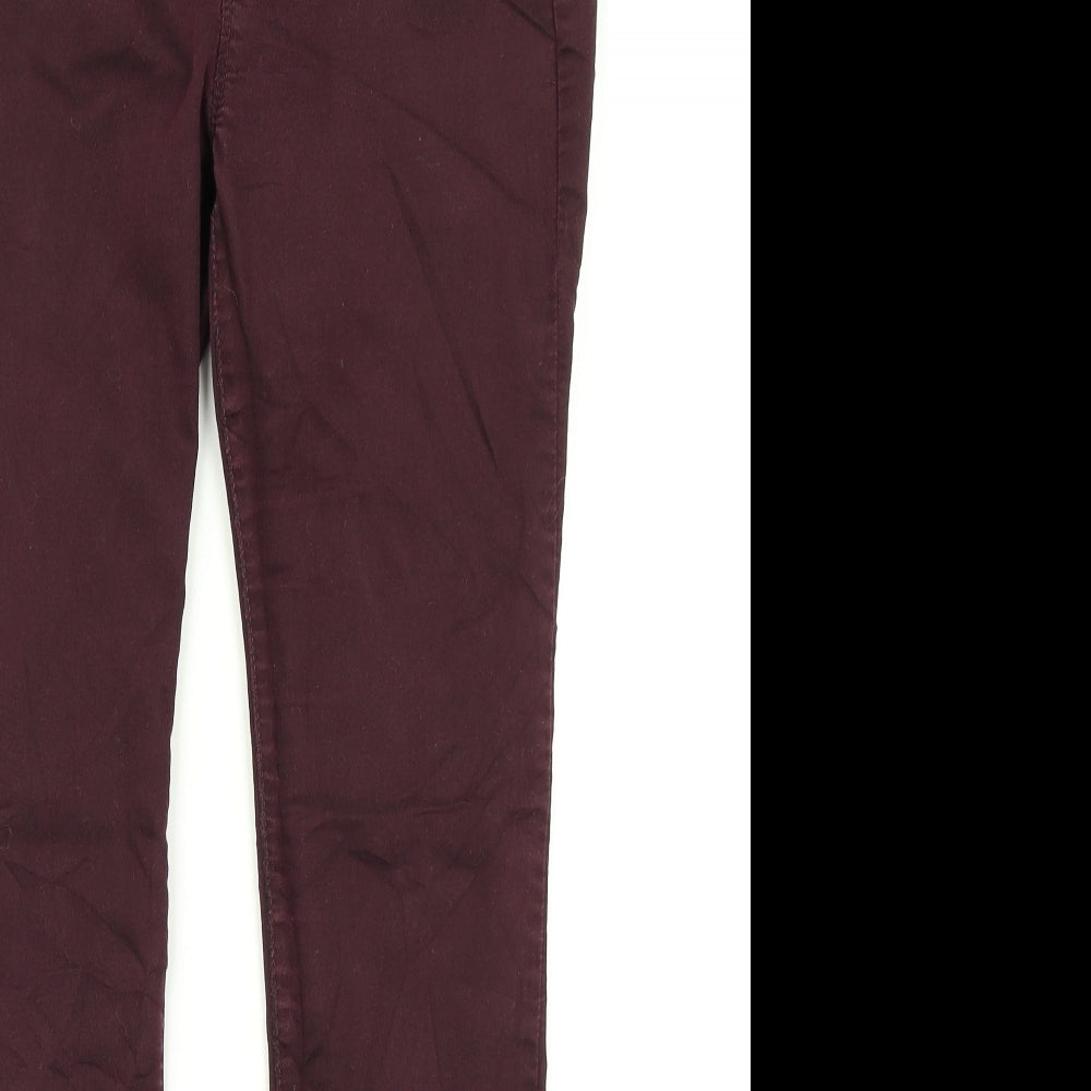 Dorothy Perkins Womens Purple  Denim Jegging Jeans Size 10 L27 in