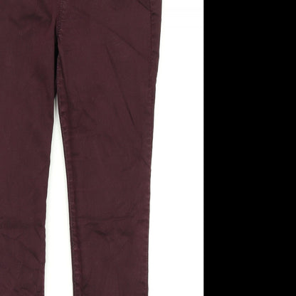 Dorothy Perkins Womens Purple  Denim Jegging Jeans Size 10 L27 in
