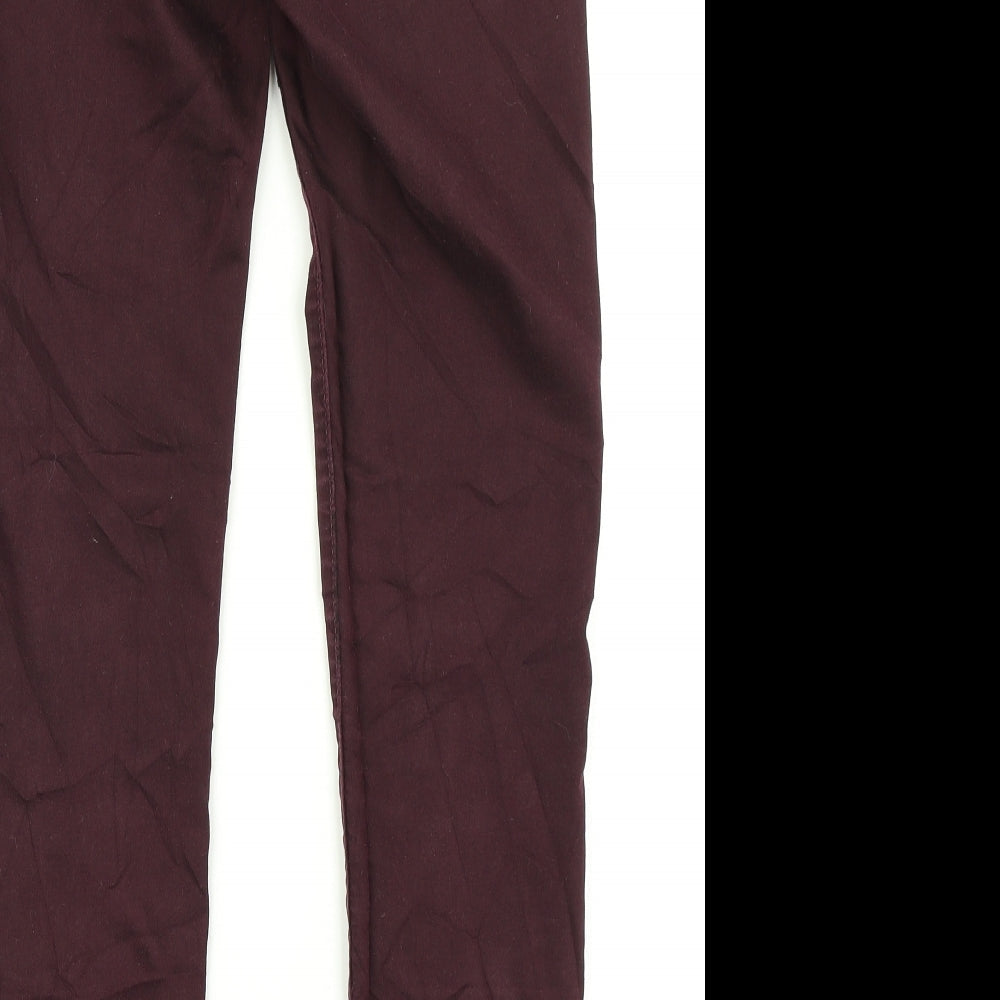 Dorothy Perkins Womens Purple  Denim Jegging Jeans Size 10 L27 in