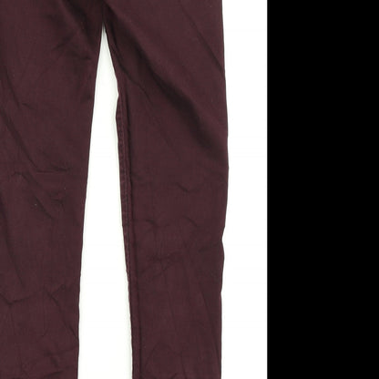 Dorothy Perkins Womens Purple  Denim Jegging Jeans Size 10 L27 in