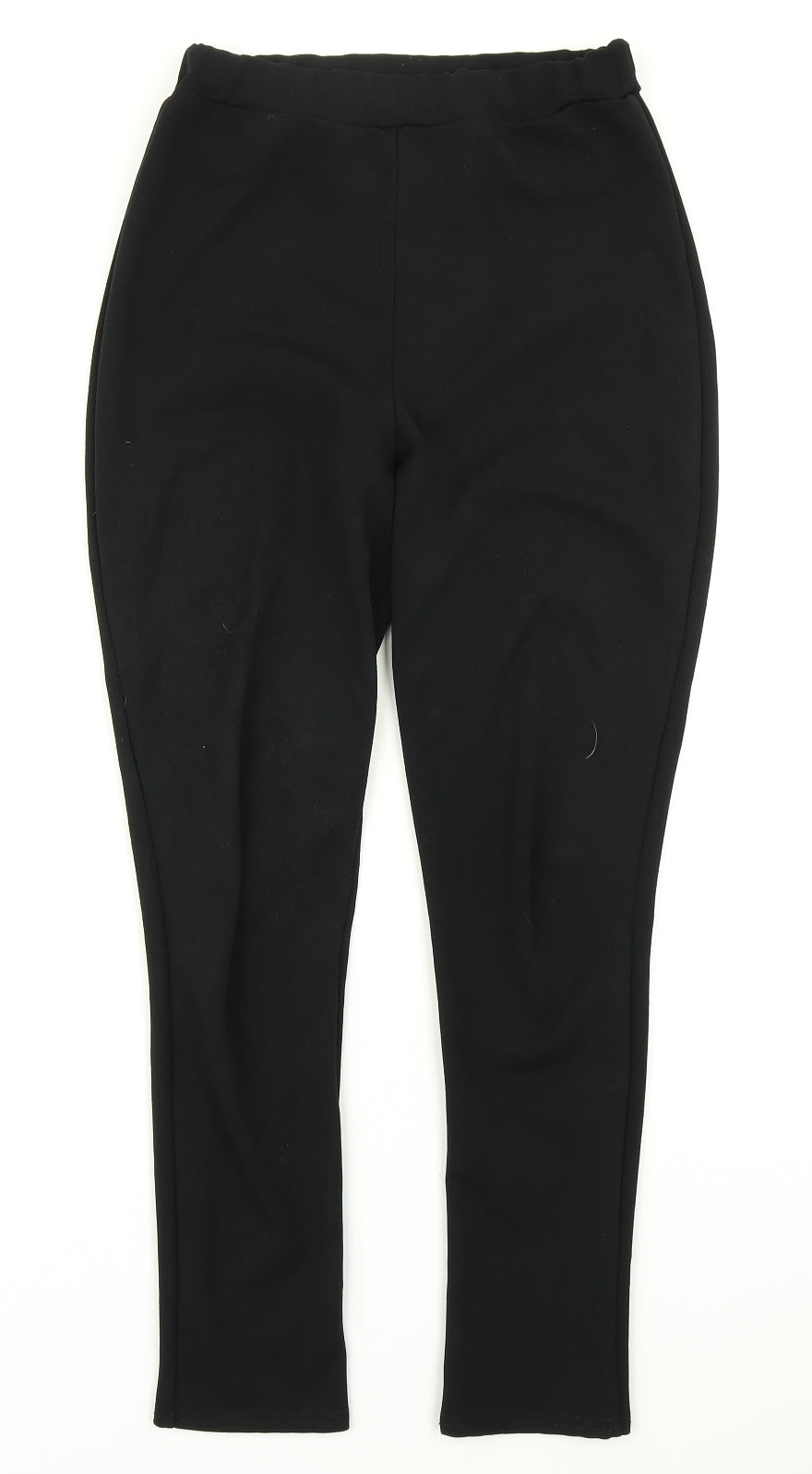 Womens UK Size 10 Boohoo Regular Fit Dress Pants Black Trousers