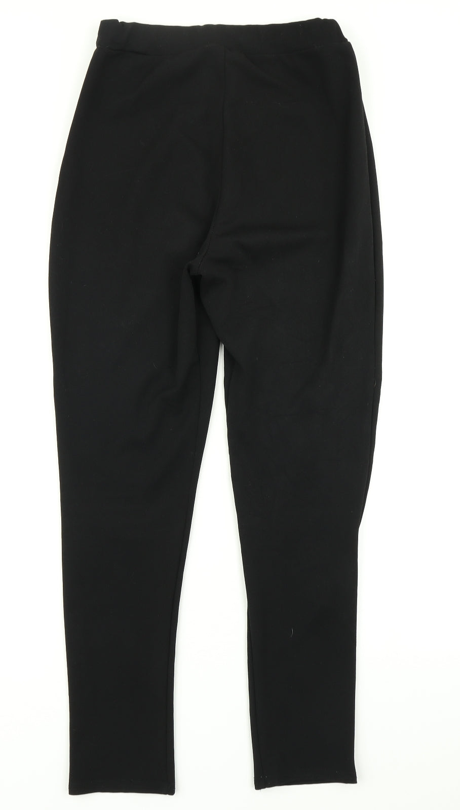 Womens UK Size 10 Boohoo Regular Fit Dress Pants Black Trousers