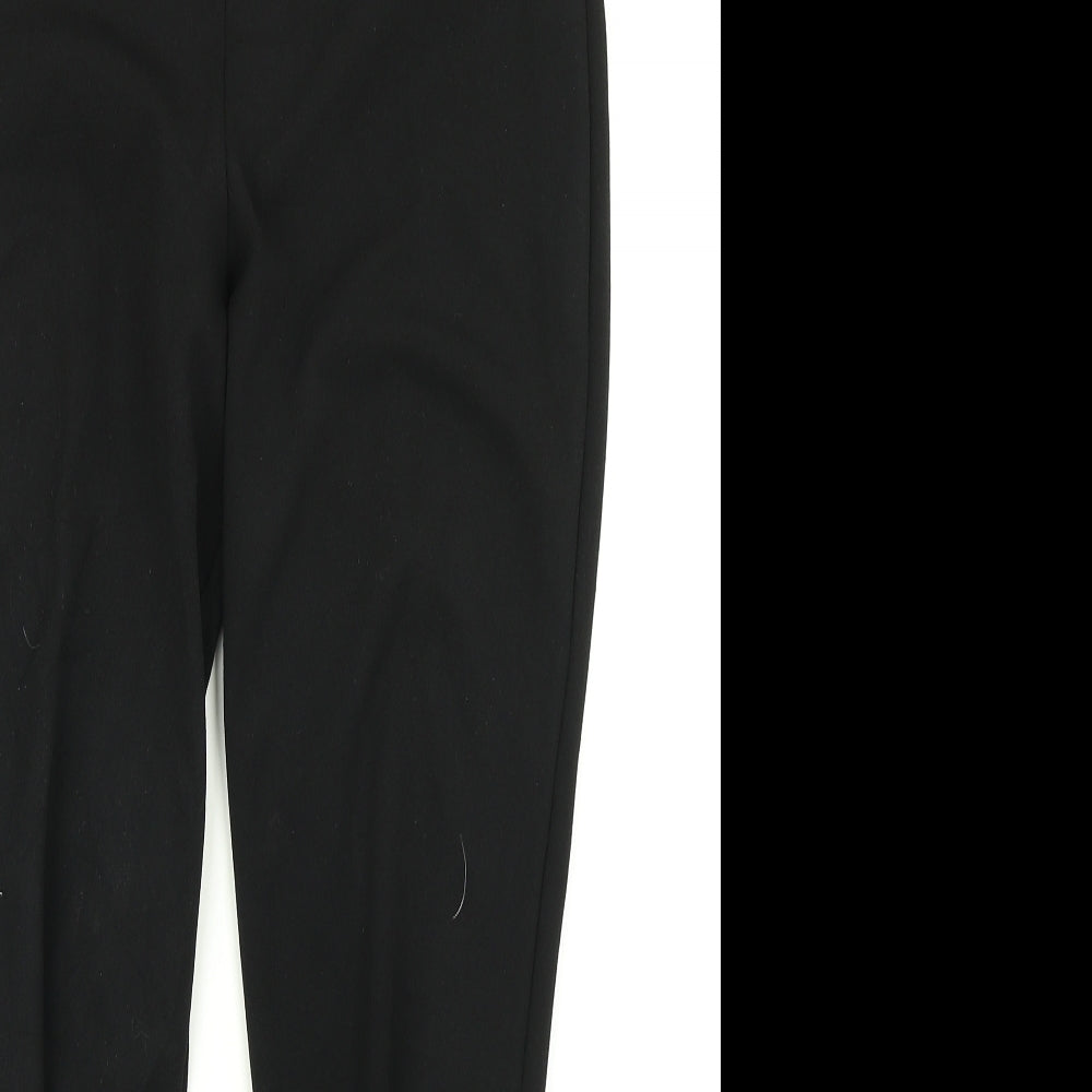 Womens UK Size 10 Boohoo Regular Fit Dress Pants Black Trousers