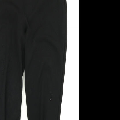 Womens UK Size 10 Boohoo Regular Fit Dress Pants Black Trousers
