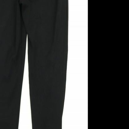 Womens UK Size 10 Boohoo Regular Fit Dress Pants Black Trousers