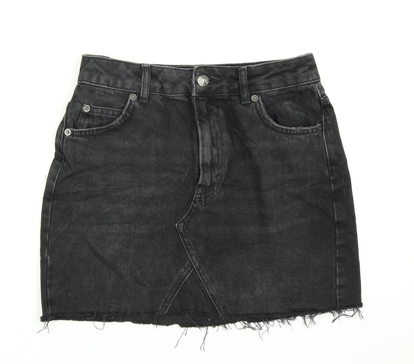 Womens UK Size 8 Topshop A-Line Denim Skirt