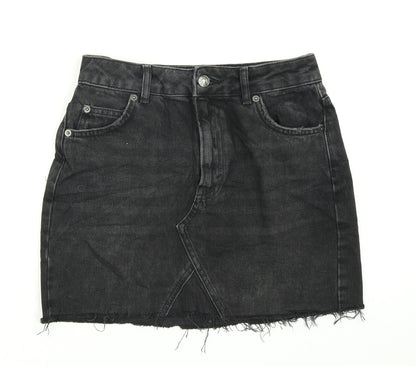 Womens UK Size 8 Topshop A-Line Denim Skirt
