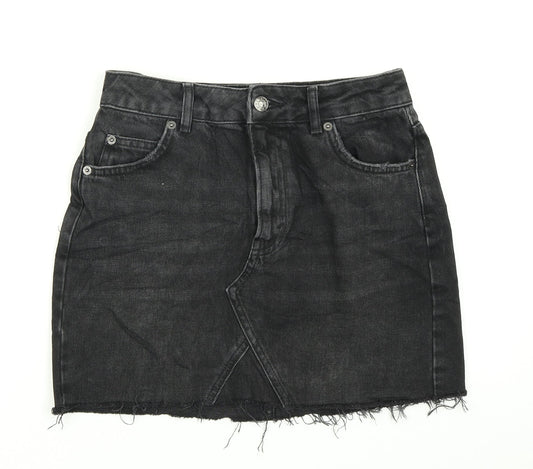 Womens UK Size 8 Topshop A-Line Denim Skirt