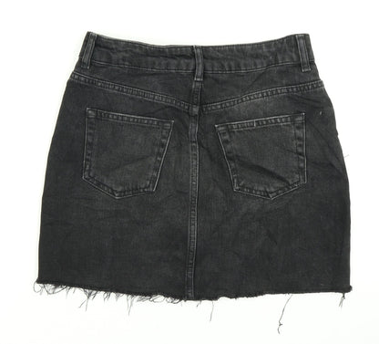 Womens UK Size 8 Topshop A-Line Denim Skirt
