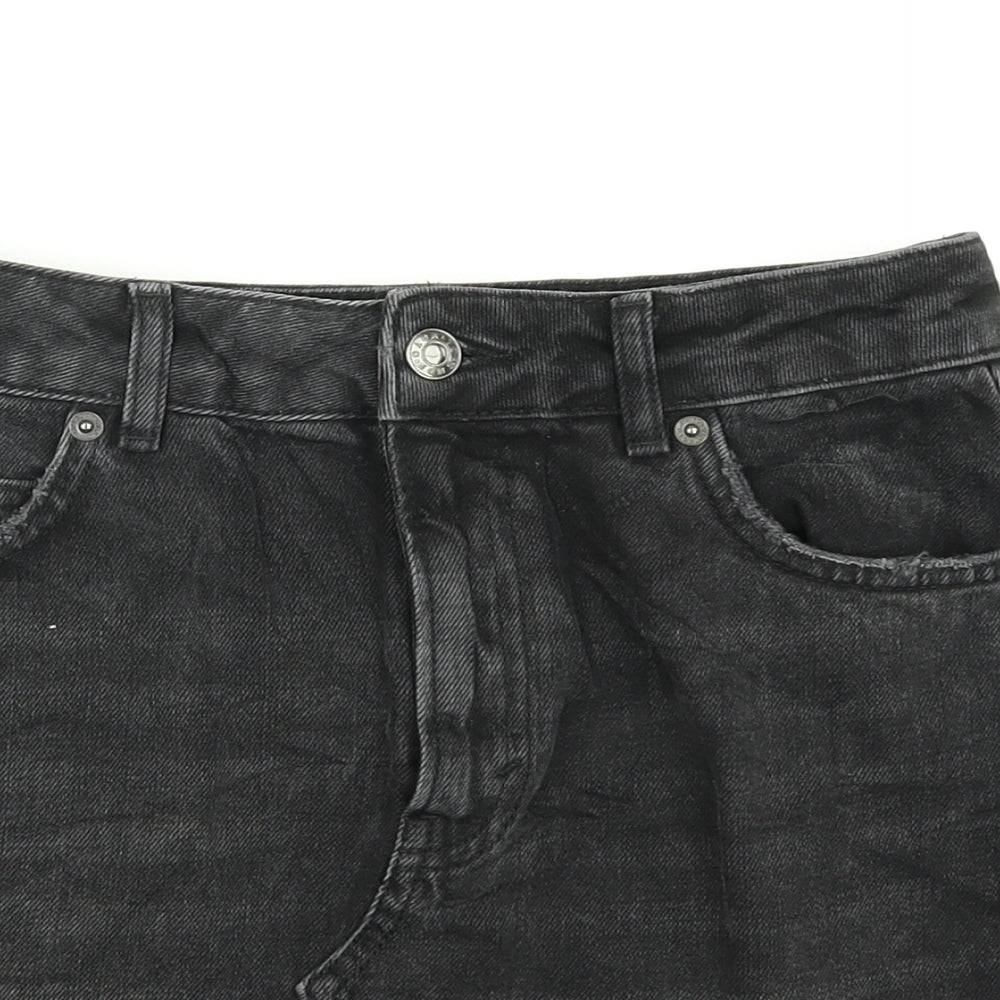 Womens UK Size 8 Topshop A-Line Denim Skirt
