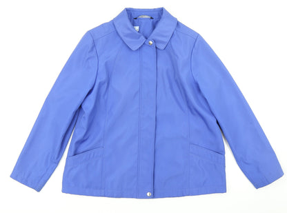 Womens UK Size M BM Collection Blue Rain Coat