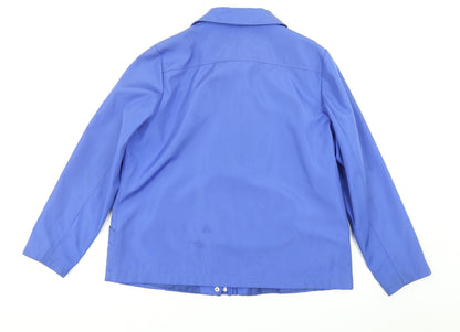 Womens UK Size M BM Collection Blue Rain Coat