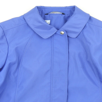 Womens UK Size M BM Collection Blue Rain Coat