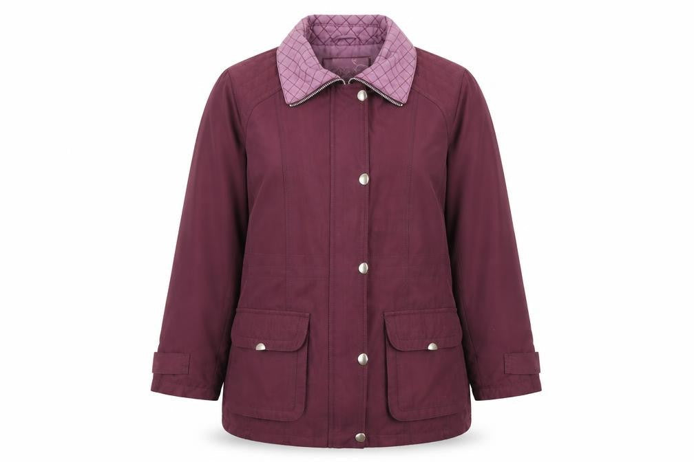 Womens UK Size M BM Purple Pea Coat