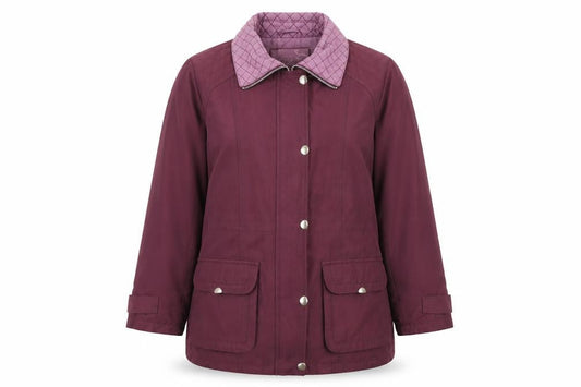 Womens UK Size M BM Purple Pea Coat
