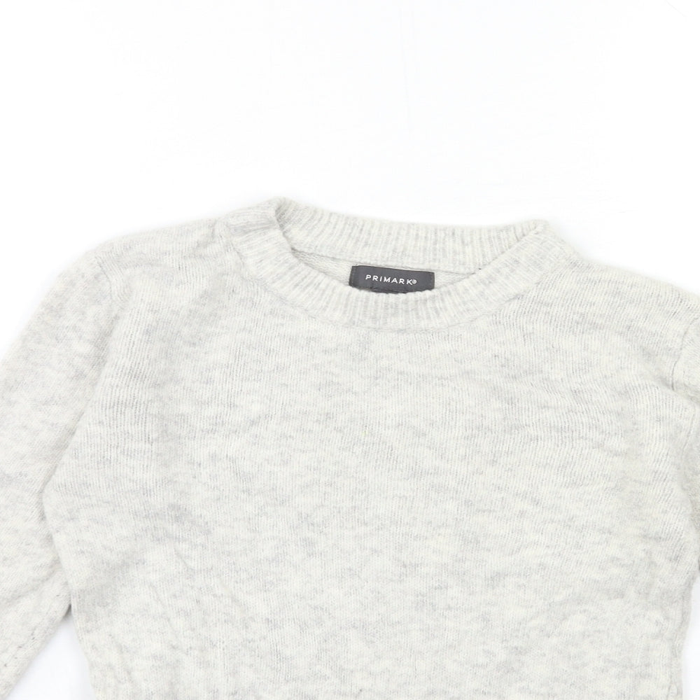 Primark Womens Grey  Knit Pullover Jumper Size 4