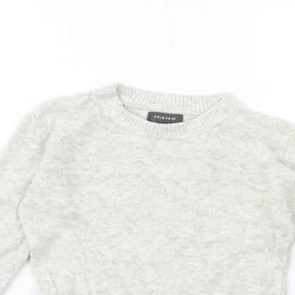 Primark Womens Grey  Knit Pullover Jumper Size 4
