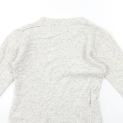 Primark Womens Grey  Knit Pullover Jumper Size 4