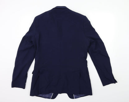 Mens UK Size 40 Marks and Spencer Regular Blue Suit Jacket
