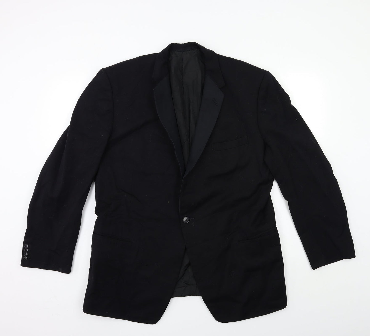 Mens UK Size 40 Preworn Regular Black Suit Jacket