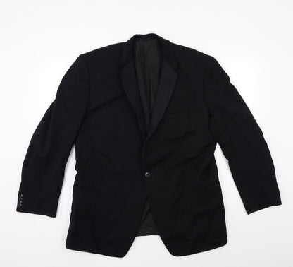 Mens UK Size 40 Preworn Regular Black Suit Jacket