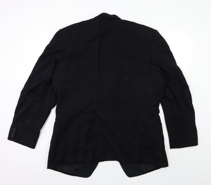 Mens UK Size 40 Preworn Regular Black Suit Jacket