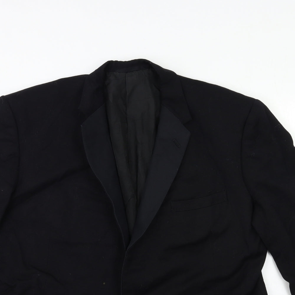 Mens UK Size 40 Preworn Regular Black Suit Jacket