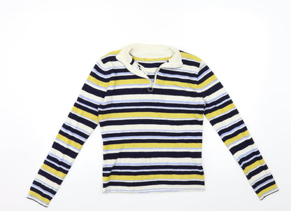 Womens UK Size 10 Miss Selfridge Yellow Pullover Jumper