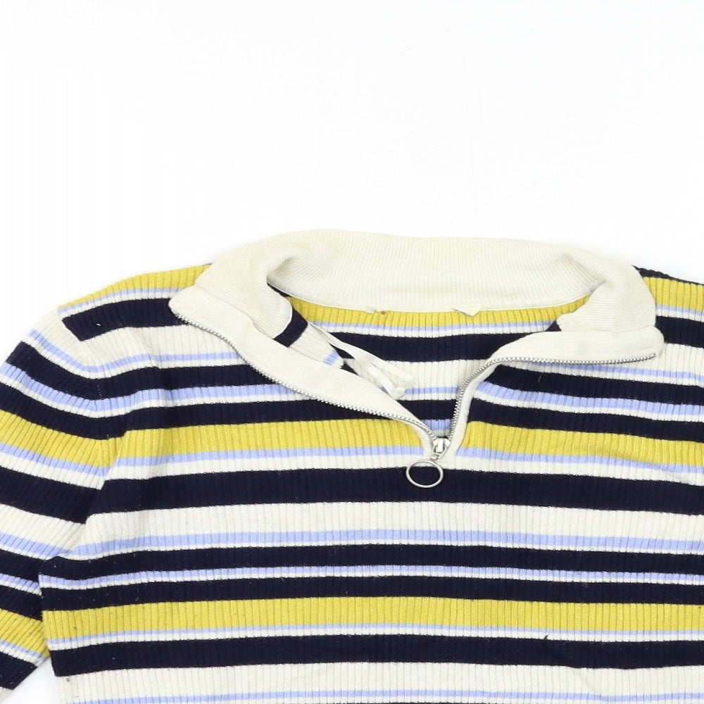 Womens UK Size 10 Miss Selfridge Yellow Pullover Jumper