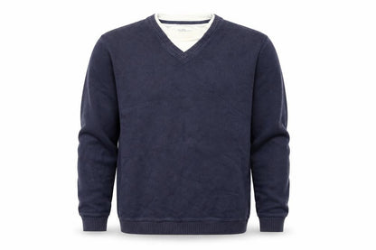 Mens UK Size S Easy Blue Pullover Jumper