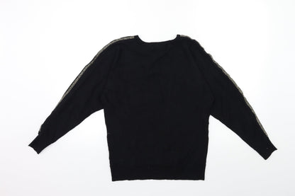 Primark Womens Black  Knit Pullover Jumper Size 14