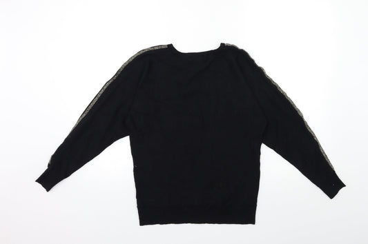 Primark Womens Black  Knit Pullover Jumper Size 14