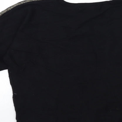 Primark Womens Black  Knit Pullover Jumper Size 14