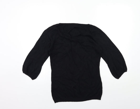 Womens UK Size 10 Marks and Spencer Black Pullover Jumper