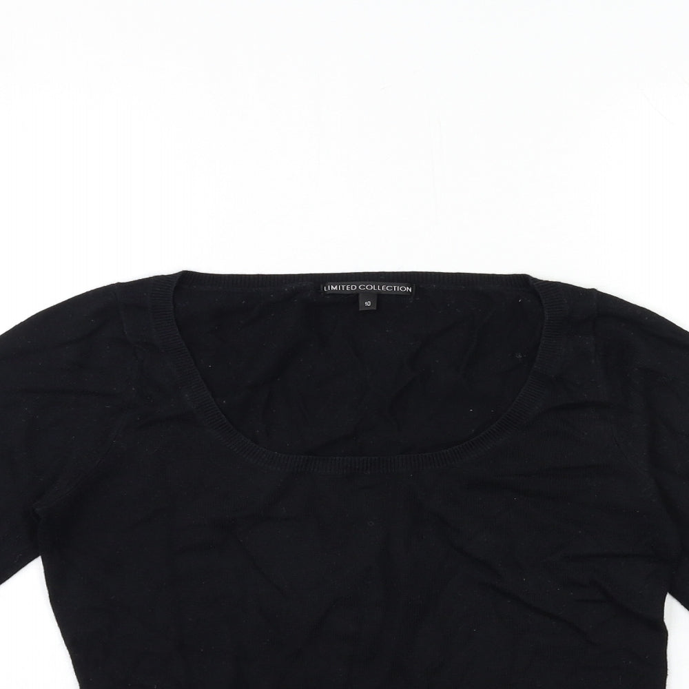 Womens UK Size 10 Marks and Spencer Black Pullover Jumper