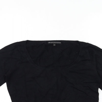 Womens UK Size 10 Marks and Spencer Black Pullover Jumper