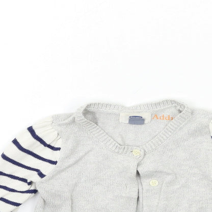 Old Navy Baby Silver Striped Knit Cardigan Jumper Size 24 Months