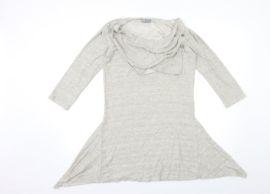 Womens UK Size 10 Per Una Grey Pullover Jumper