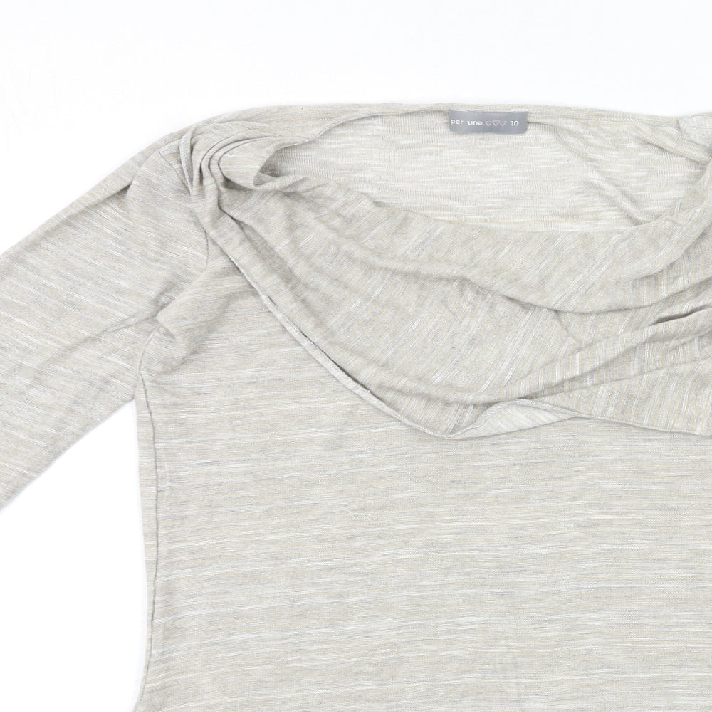 Womens UK Size 10 Per Una Grey Pullover Jumper