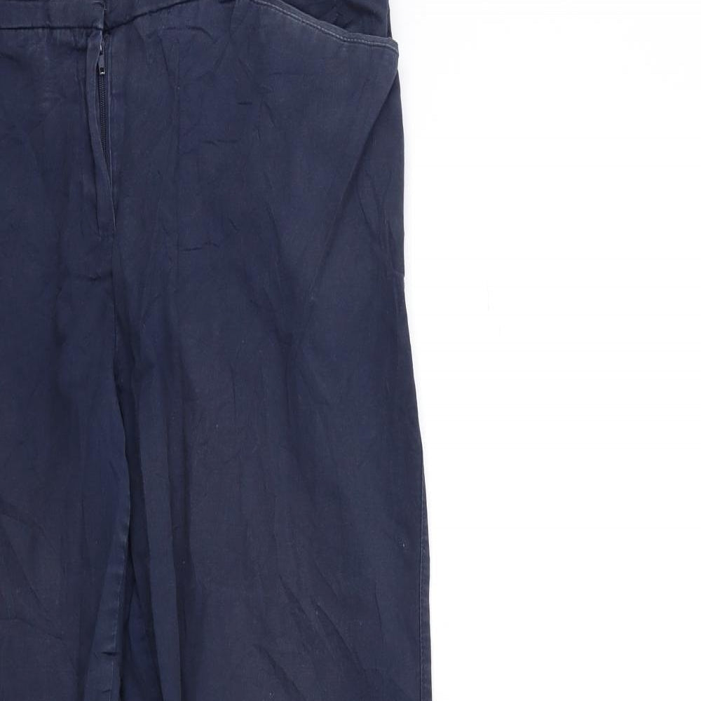 Womens UK Size 12 Camaïeu Regular Fit  Blue Trousers
