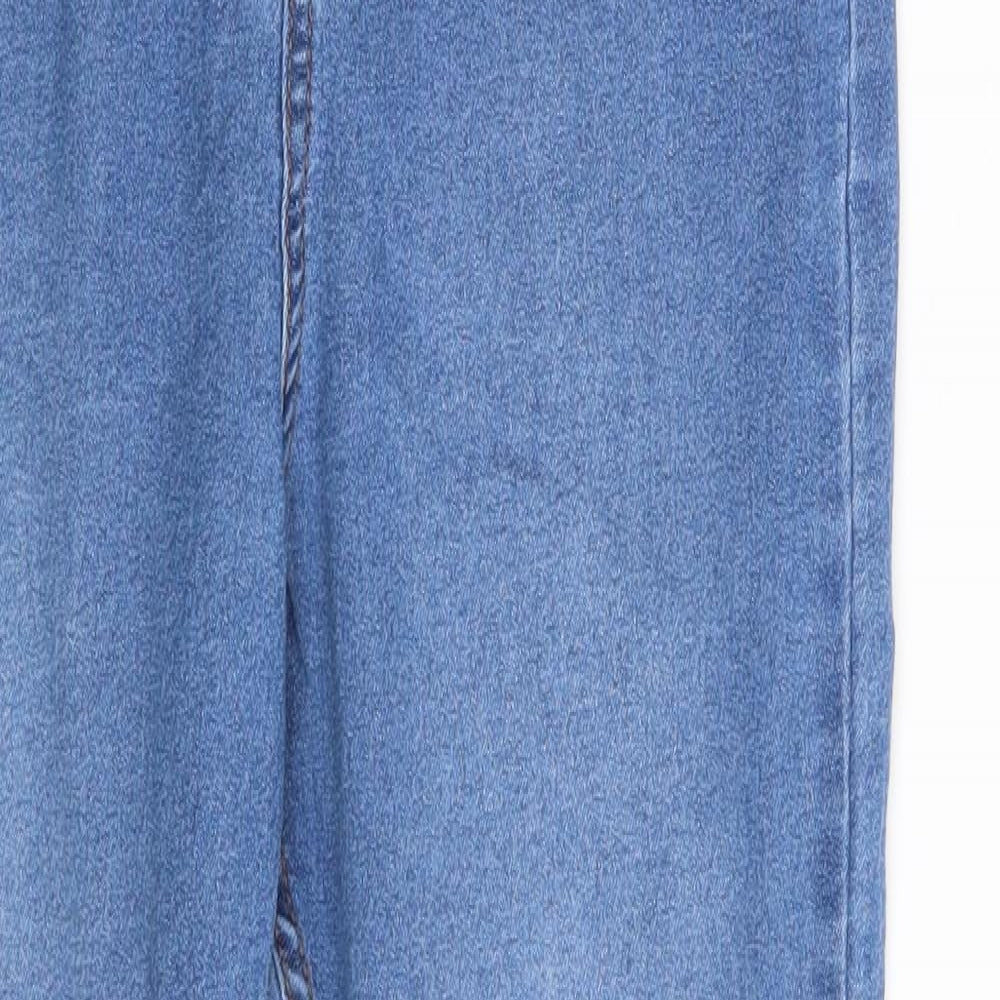 PRETTYLITTLETHING Womens Blue  Denim Skinny Jeans Size 6 L28 in