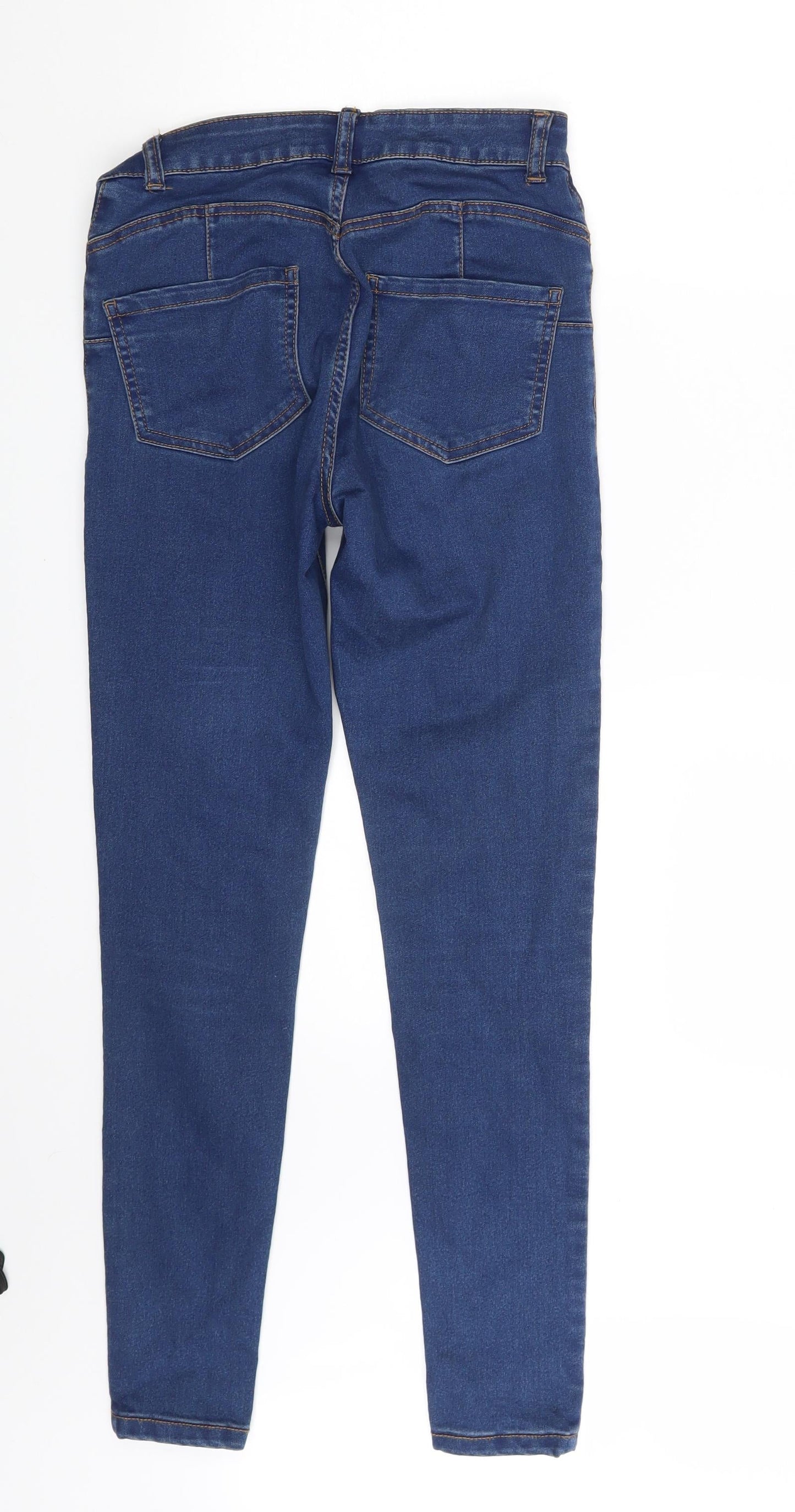 Denim & Co. Womens Blue  Denim Skinny Jeans Size 8 L28.5 in