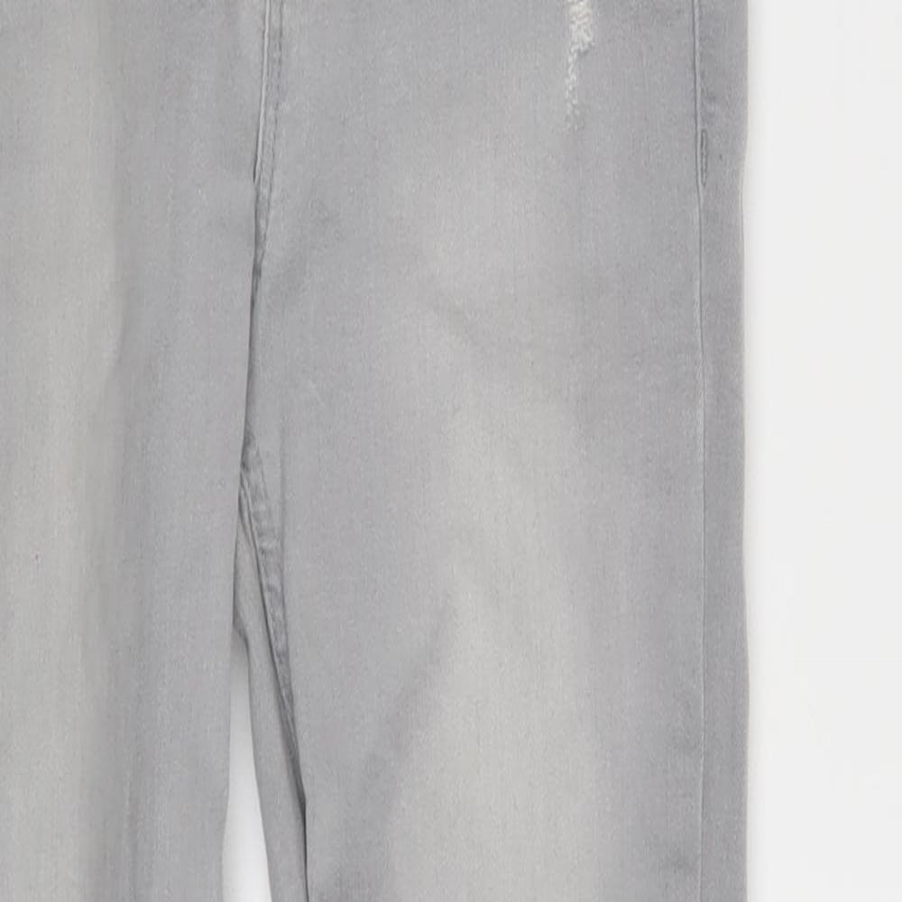 New Look Womens Grey  Denim Skinny Jeans Size 8 L24 in